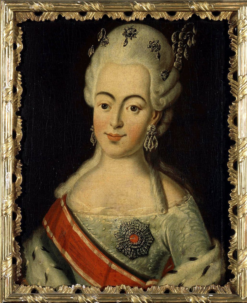 Wilhelmine Louise Hesse Darmstadt (1755-1776) - velkovévodkyně Ruska jako Natalia Alexeievna - Portrét velkovévodkyně Natalie Alexeyevna z Ruska, princezny Wilhelmina Louisa z Hesse-Darmstadt od Anonymous od Anonymous Anonymous