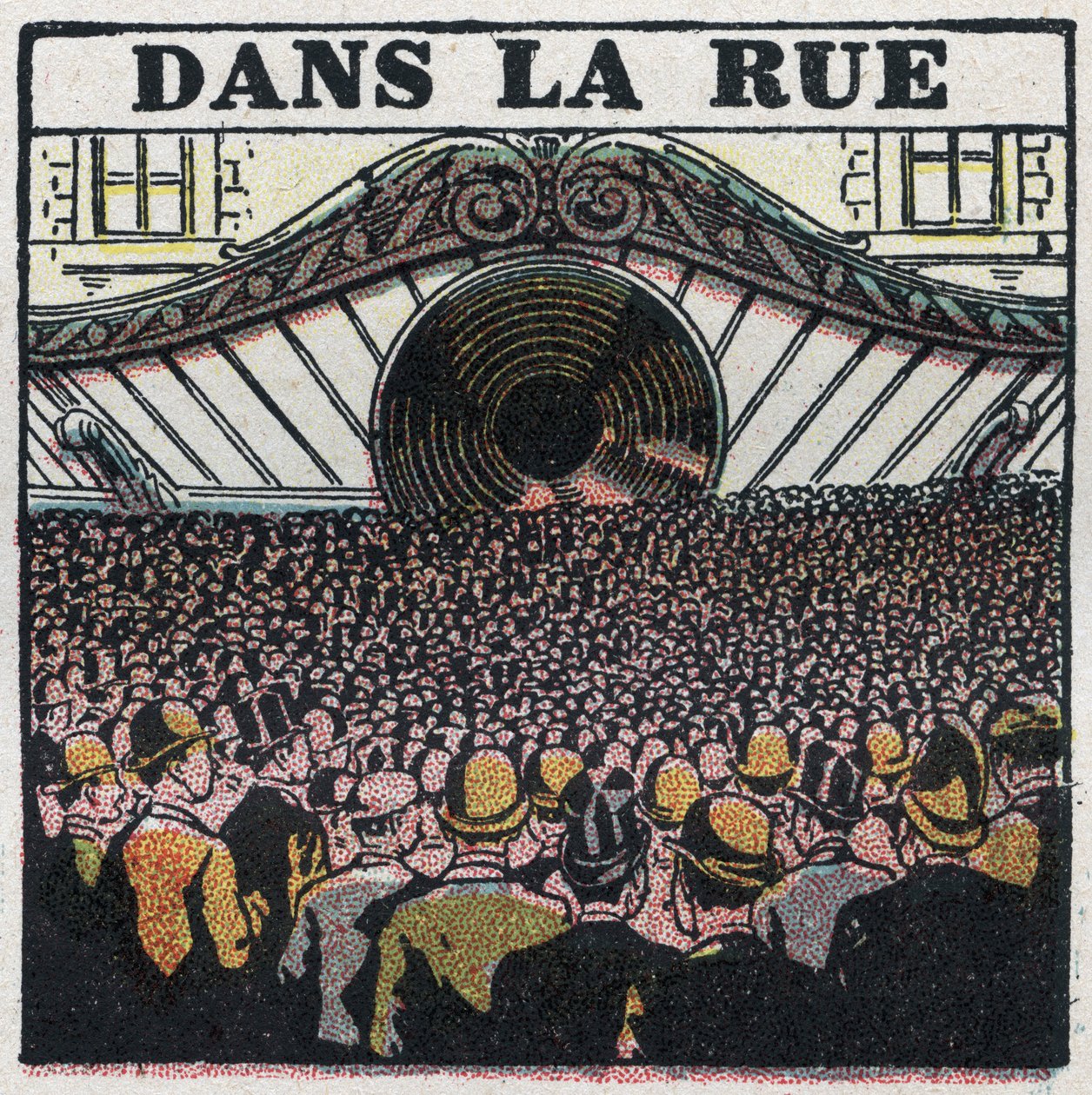 Bezdrátové telefonování: ve městě. Anonymní ilustrace z roku 1925. Soukromá sbírka. od Anonymous Anonymous