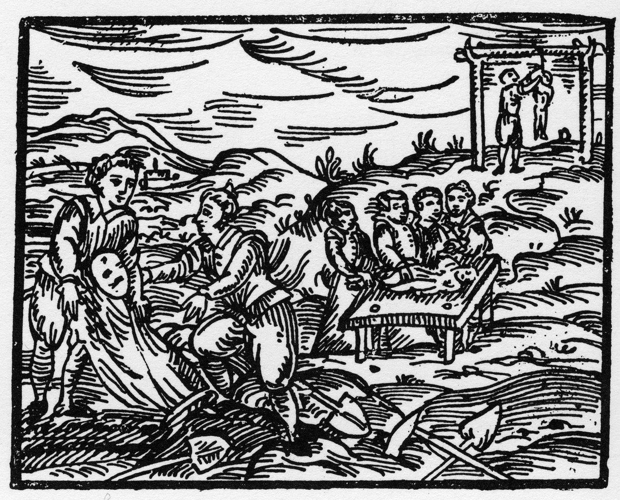 Čarodějnice odstrašující mrtvé na hřbitově - “” Compendium Maleficarum””, pojednává o čarodějnicích, jejich zlu a jejich třídění Francesco Maria Guazzo nebo Guaccio nebo Guaccius (15?? -16??) Soukromá sbírka 1608 od Anonymous Anonymous