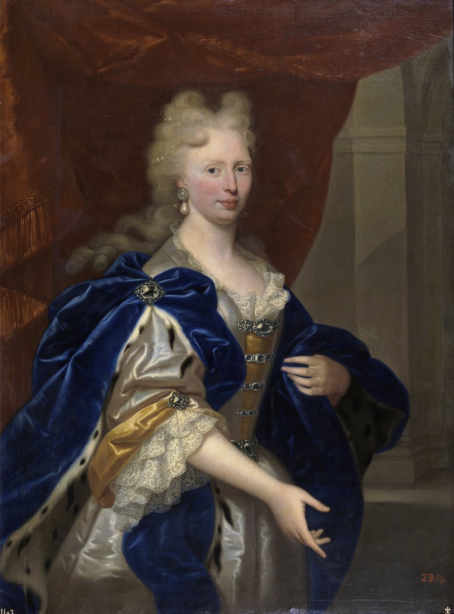 portrét Marie Josefové Rakouské (Mary Joseph Benedict Antonia Theresia Xaveria Filipíny (1699-1757) Královna Polska - (Mary-Joseph Rakouská) (Mary Joseph Rakouské) - Portrét Marie Josefové Rakouské (1699-1757) od Anonymous od Anonymous Anonymous