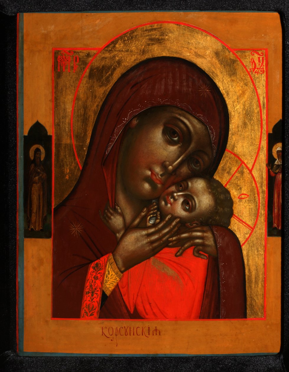 Panna Maria Korsunská Korsunskaya, počátek 19. století. od Anonymous Russian icon painter