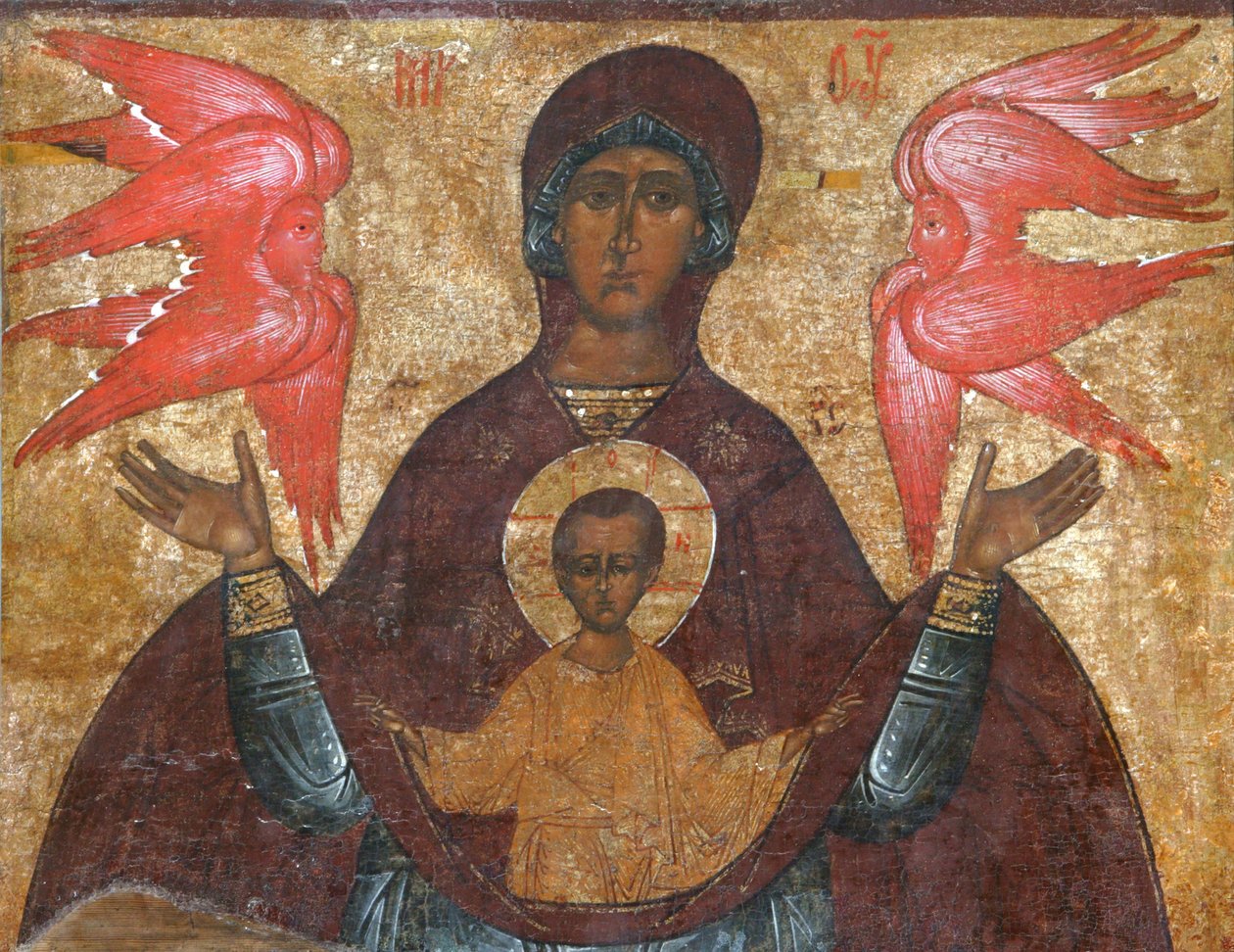 Odpočinek během letu do Egypta, c1897 od Anonymous Russian icon painter