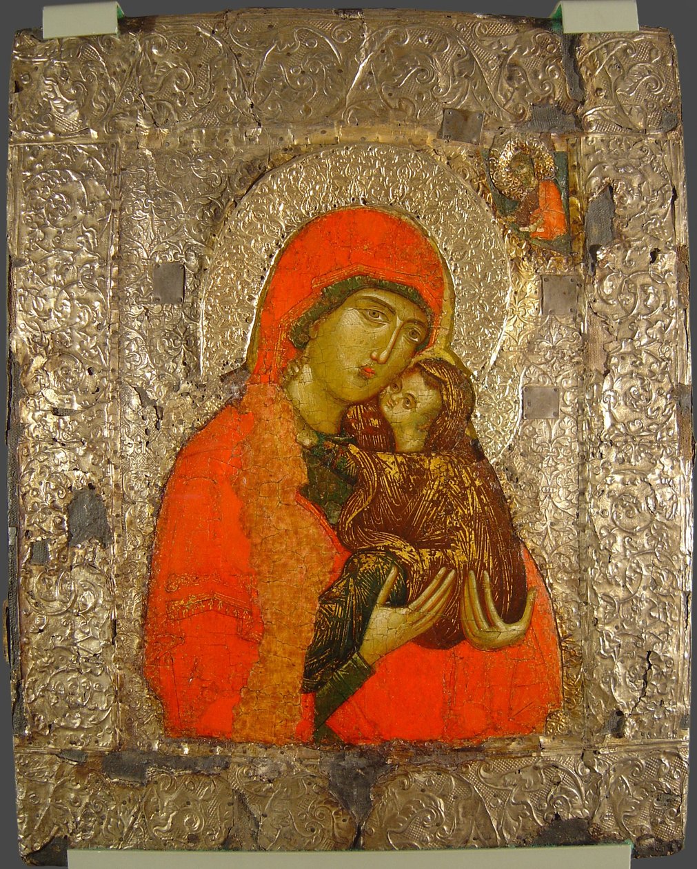 Svatá Anna a Marie jako dítě, 14. století od Anonymous Russian icon painter