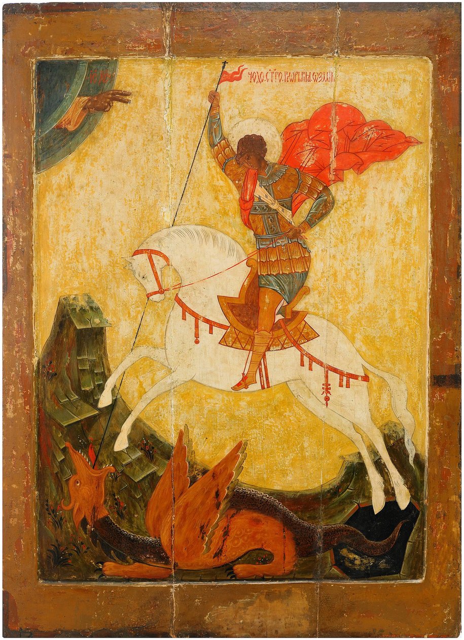 Svatý Jiří a drak, ca. 1600 od Anonymous Russian icon painter