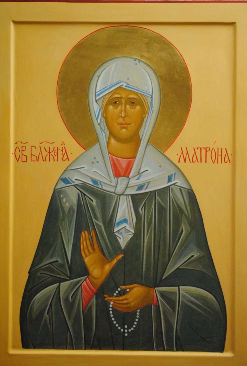 Svatá Matrona z Moskvy, 20. století od Anonymous Russian icon painter