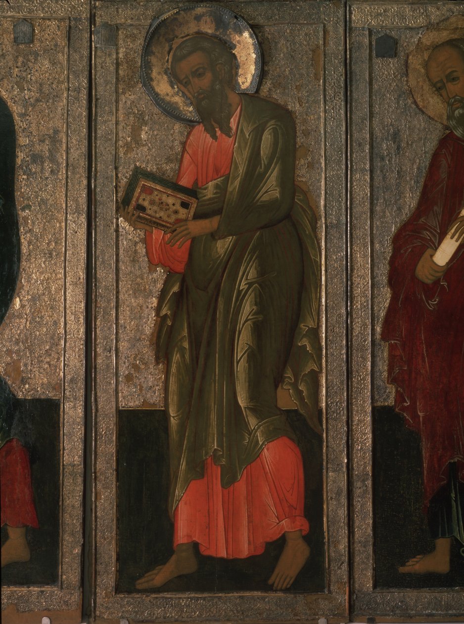 Svatý apoštol Matouš z pohoří Deesis, 16. století od Anonymous Russian icon painter