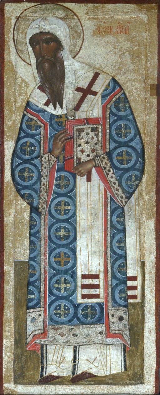 Svatý metropolita Alexej z Moskvy, 16. století od Anonymous Russian icon painter