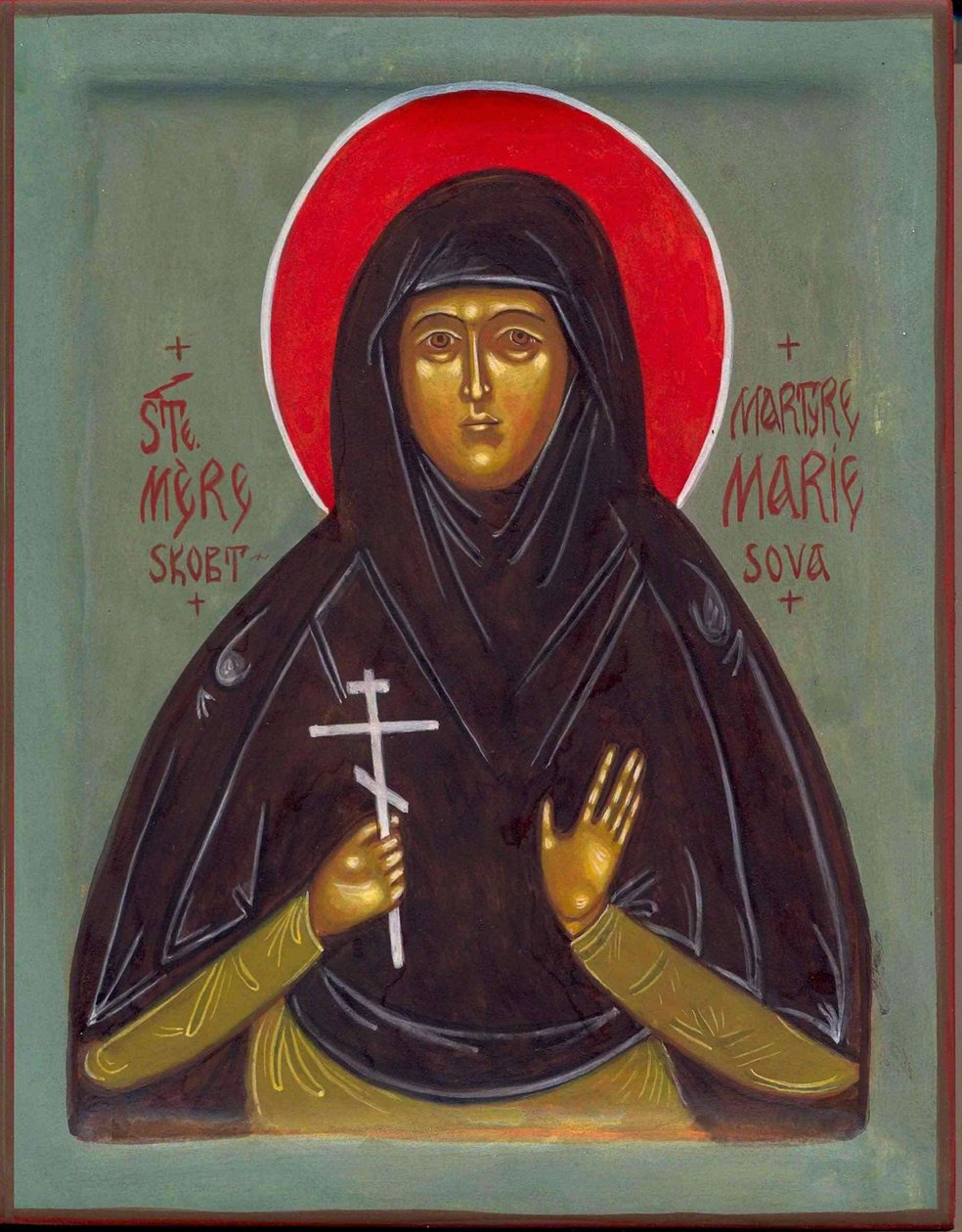 Svatá matka Maria, 20. století od Anonymous Russian icon painter
