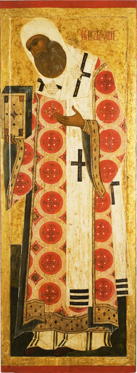 Svatý Petr, moskevský metropolita, polovina 16. století. od Anonymous Russian icon painter