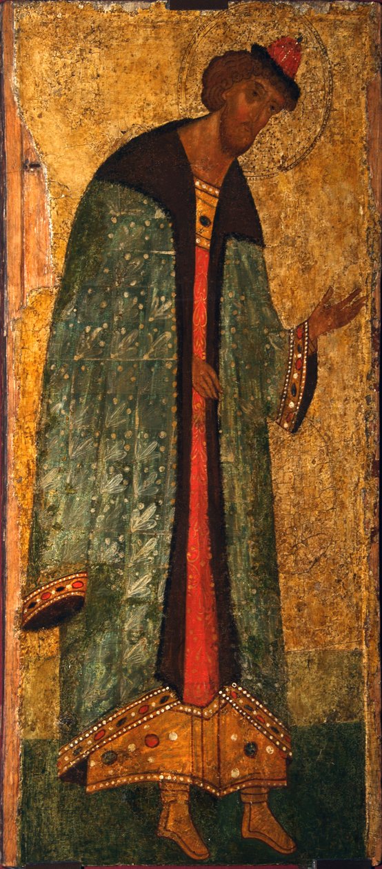 Svatý princ Boris, 15. století od Anonymous Russian icon painter