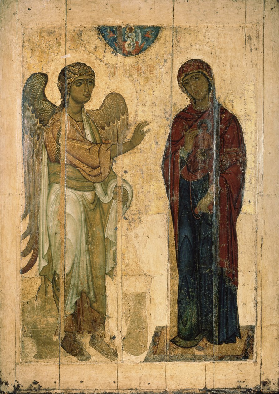 Zvěstování Ustyug, 1130-1140 od Anonymous Russian icon painter