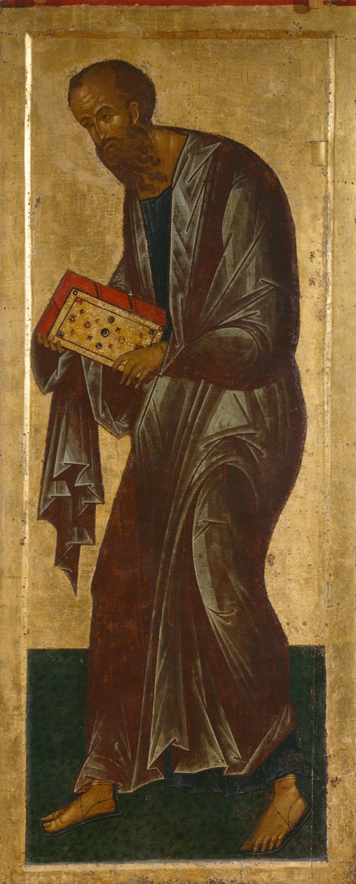 Apoštol Pavel z pohoří Deesis, 1497 od Anonymous Russian icon painter