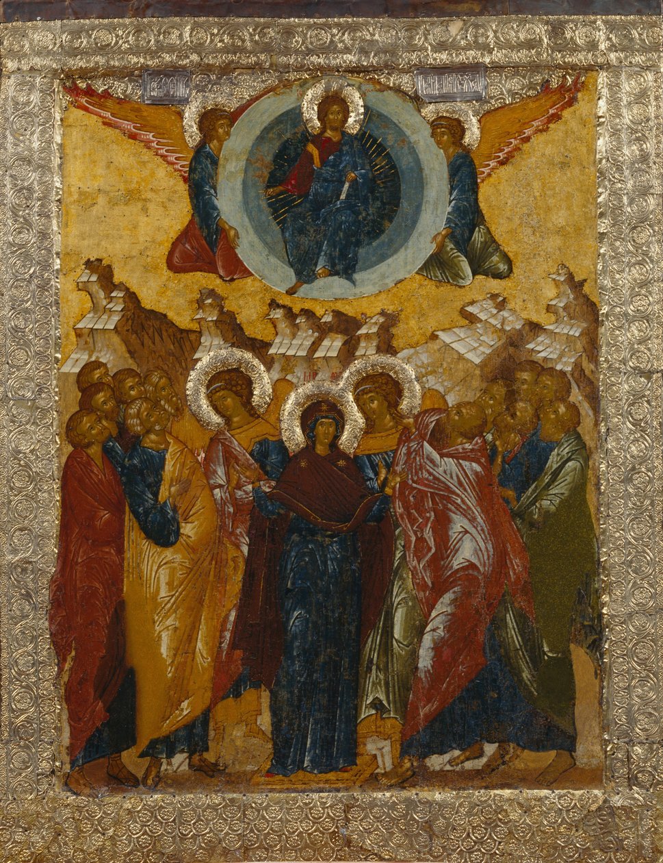 Nanebevstoupení Krista, 1497 od Anonymous Russian icon painter