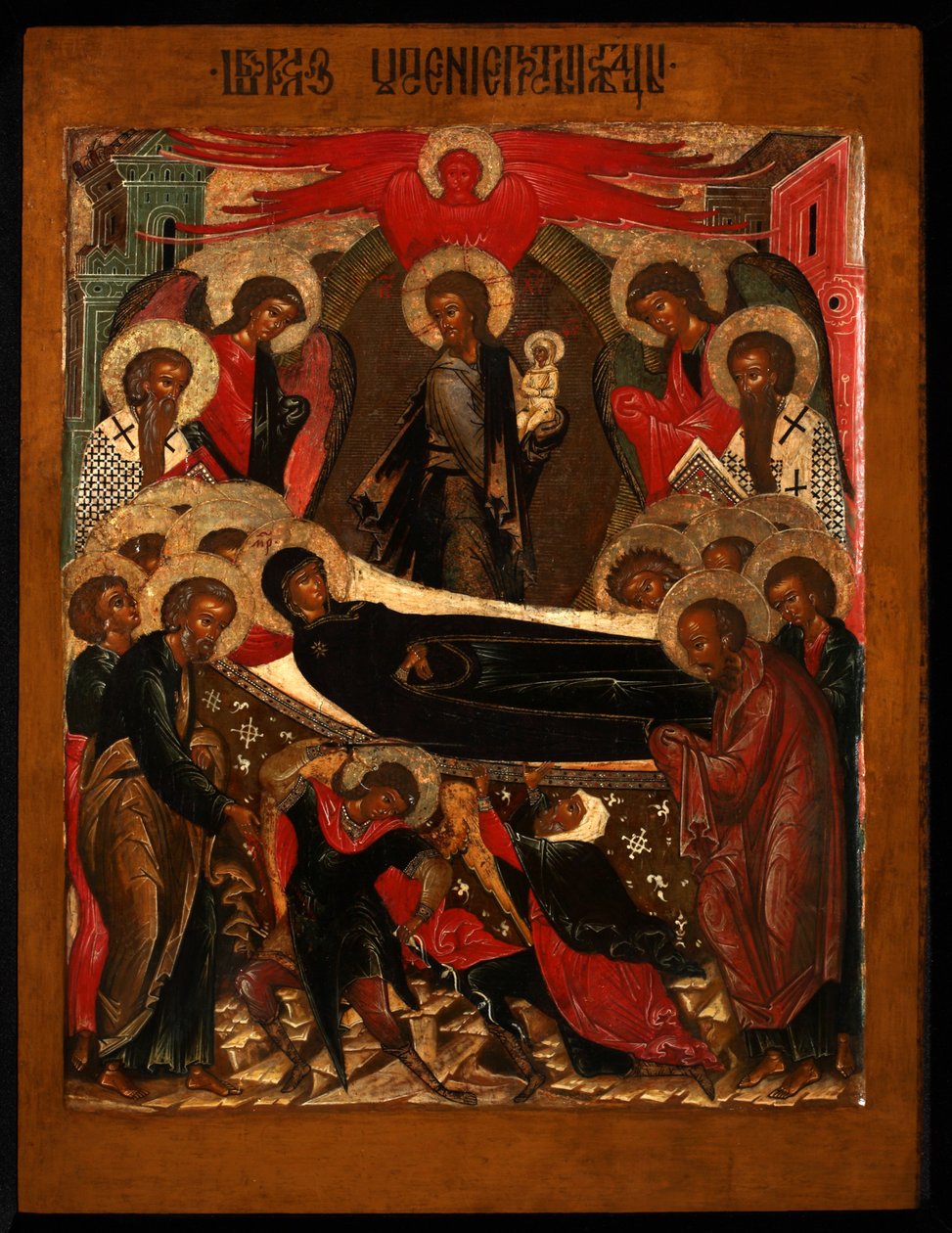 Usnutí Panny Marie, 40. léta 17. století od Anonymous Russian icon painter
