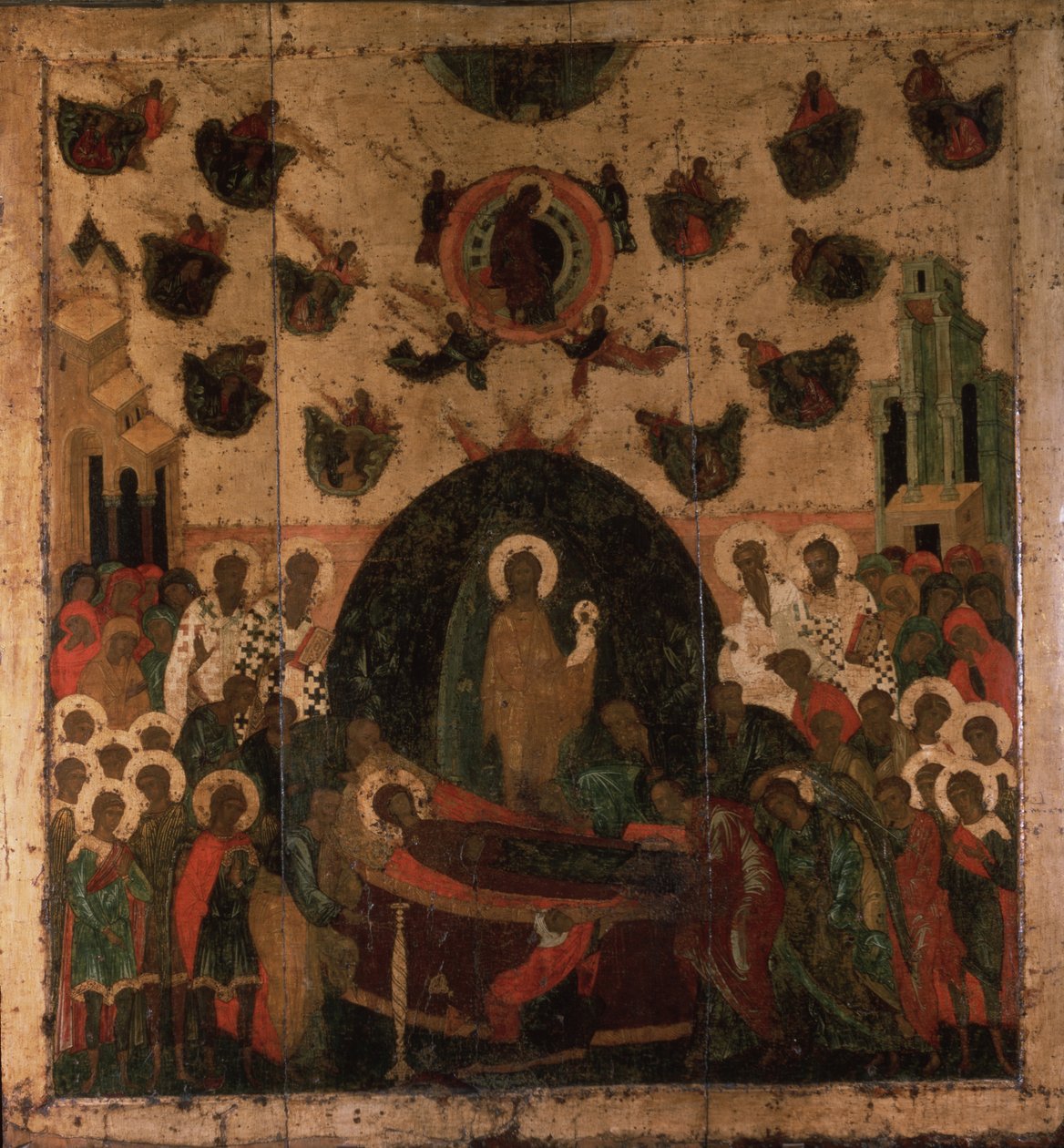 Nanebevzetí Panny Marie, asi 1479 od Anonymous Russian icon painter