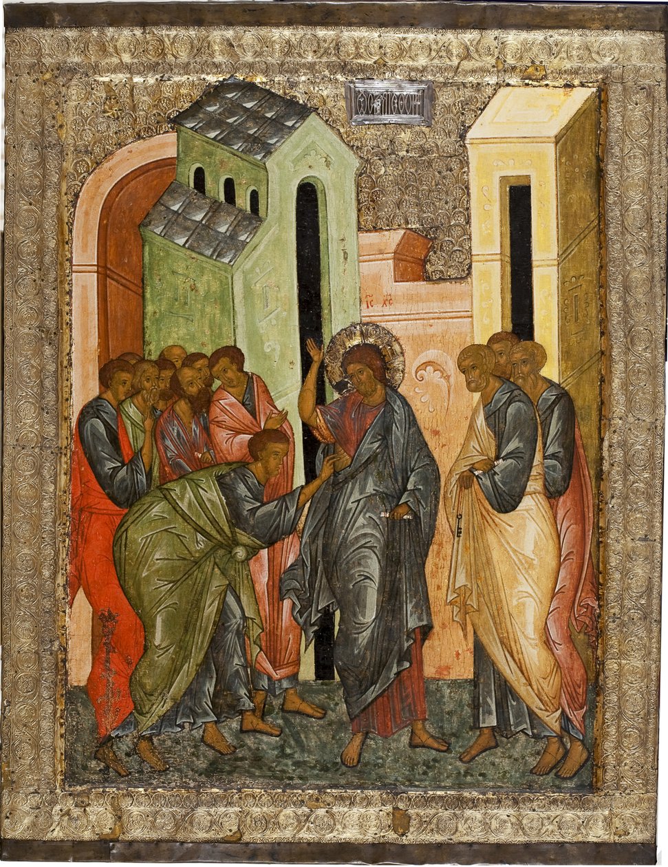 Nevěra svatého Tomáše, 1497 od Anonymous Russian icon painter