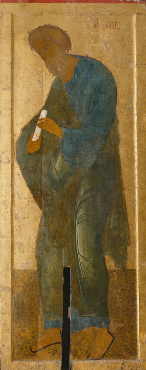 Svatý apoštol Ondřej z pohoří Deesis, 1497 od Anonymous Russian icon painter