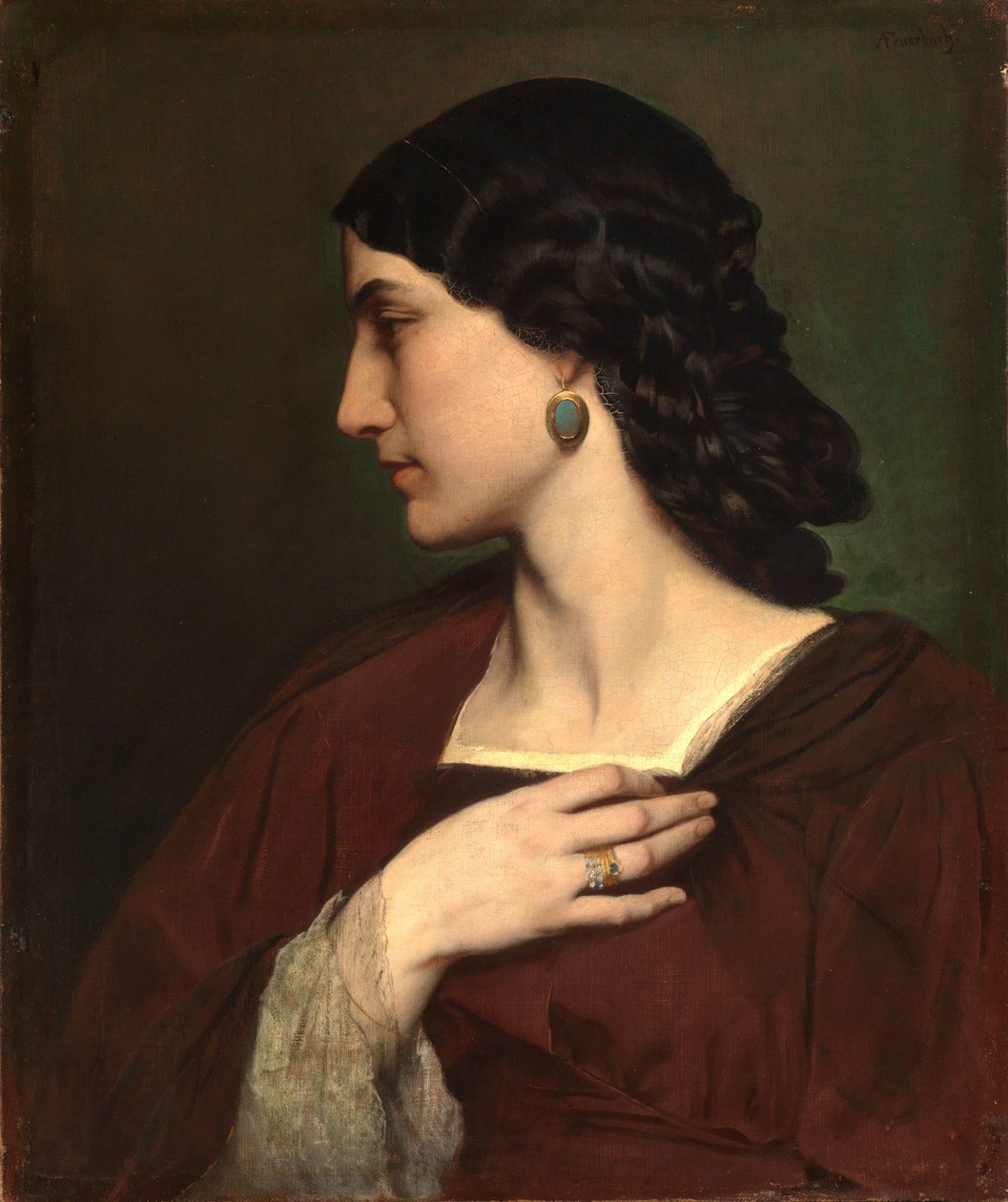 Portrét Nanny Risi od Anselm Feuerbach