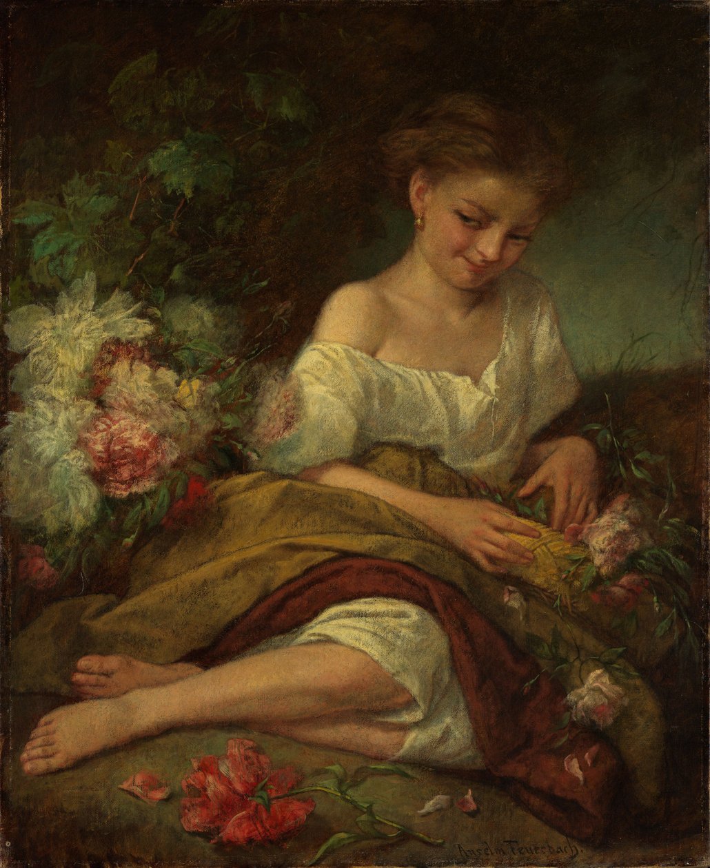 Květinová dívka od Anselm Feuerbach