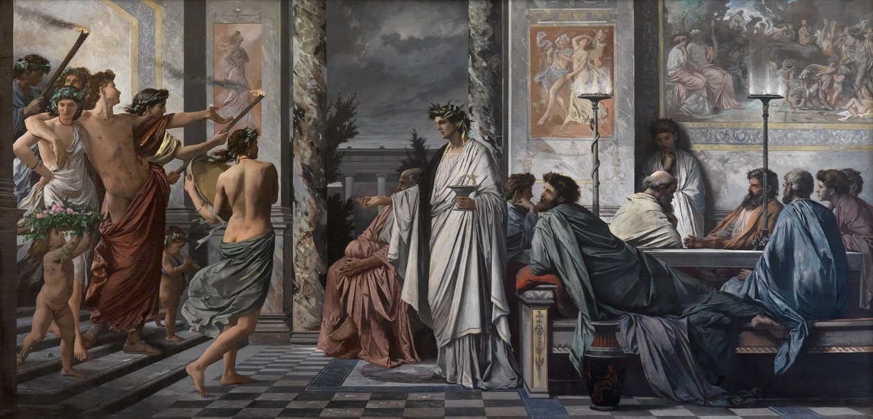 Platónova hostina od Anselm Feuerbach