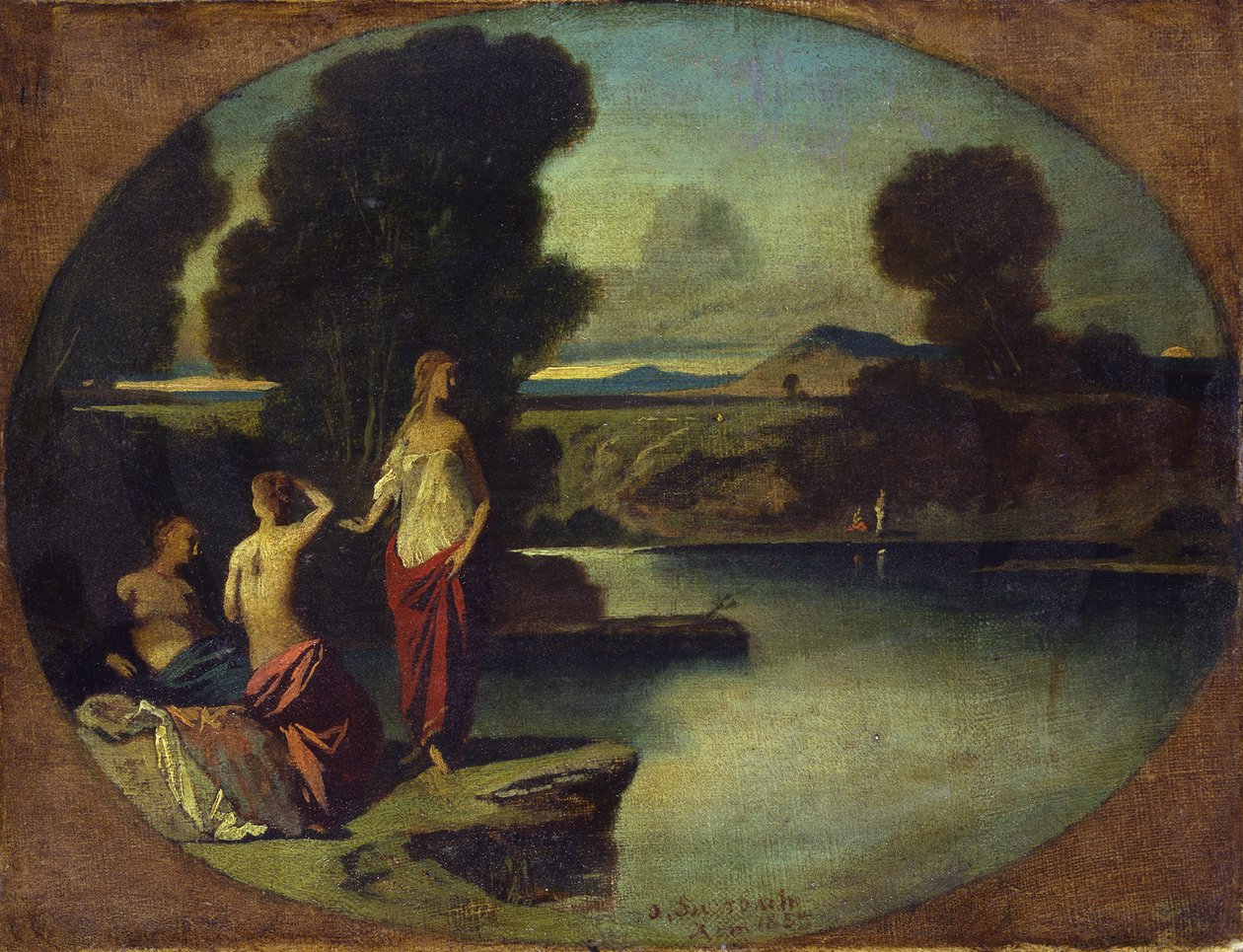 Tři dívky u vody od Anselm Feuerbach