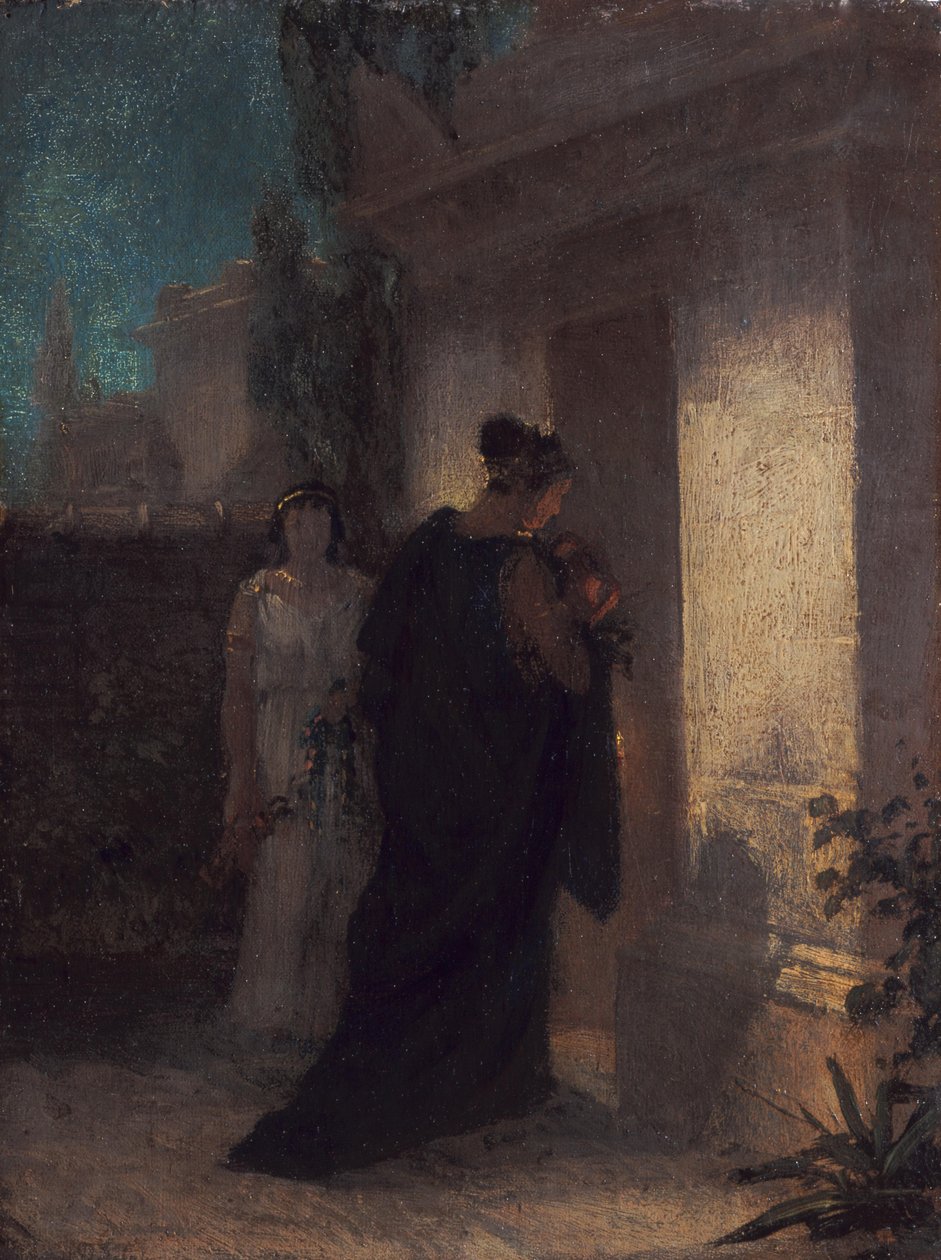 Žena v smutku (Antigona) od Anselm Feuerbach