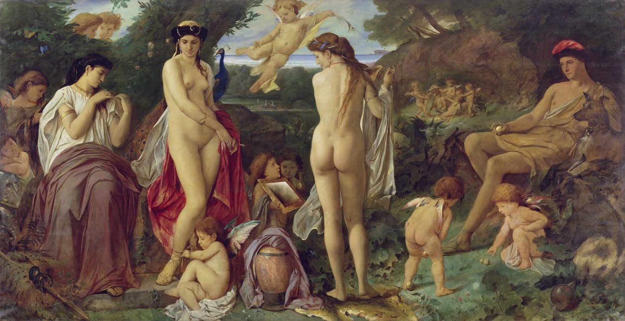 Německy: Das Urteil des Paris Pařížský soud od Anselm Feuerbach
