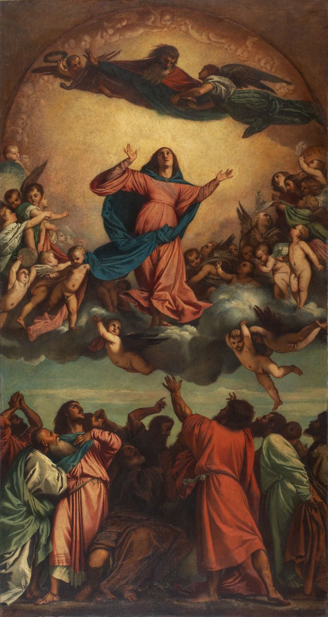 Nanebevstoupení Panny Marie od Anselm Feuerbach