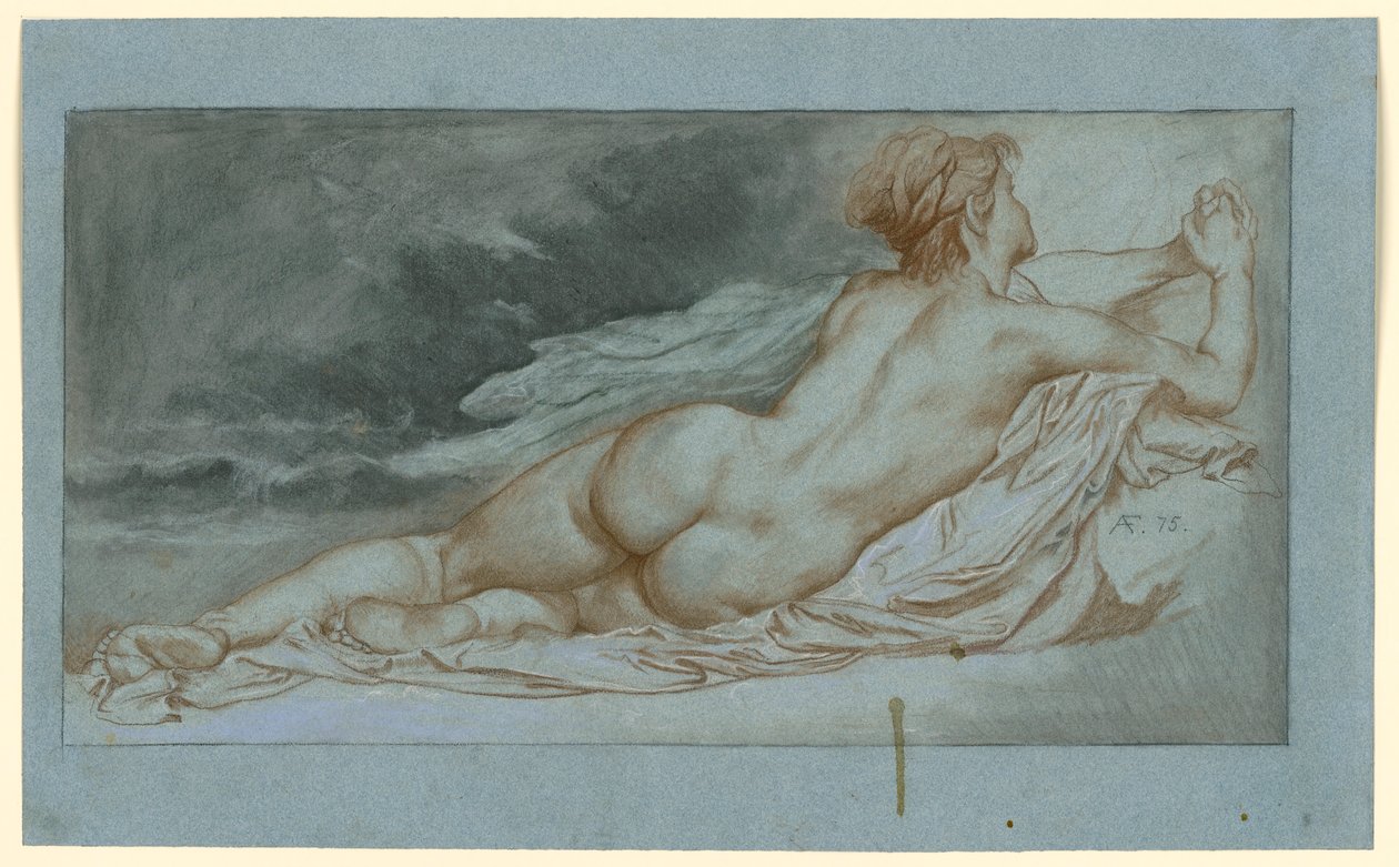 Ležící Okeanida od Anselm Feuerbach