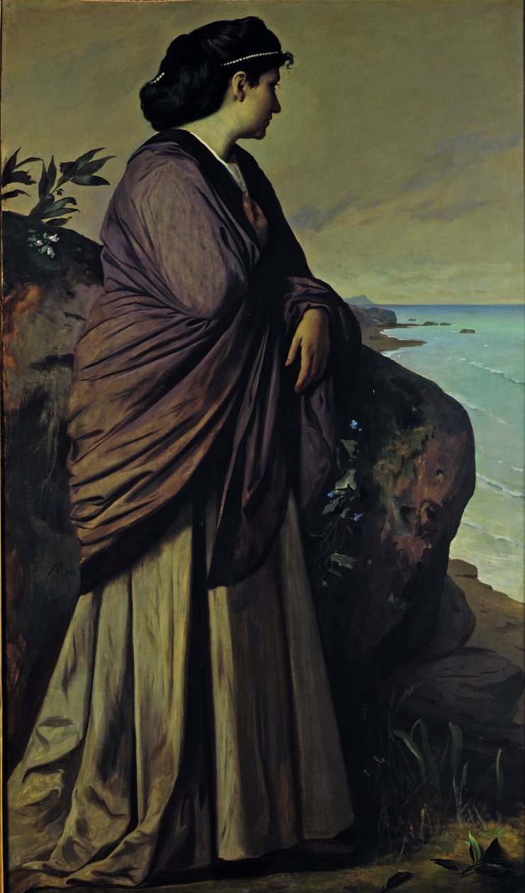 Na mořském pobřeží Moderní Ifigenie, 1875 od Anselm Feuerbach