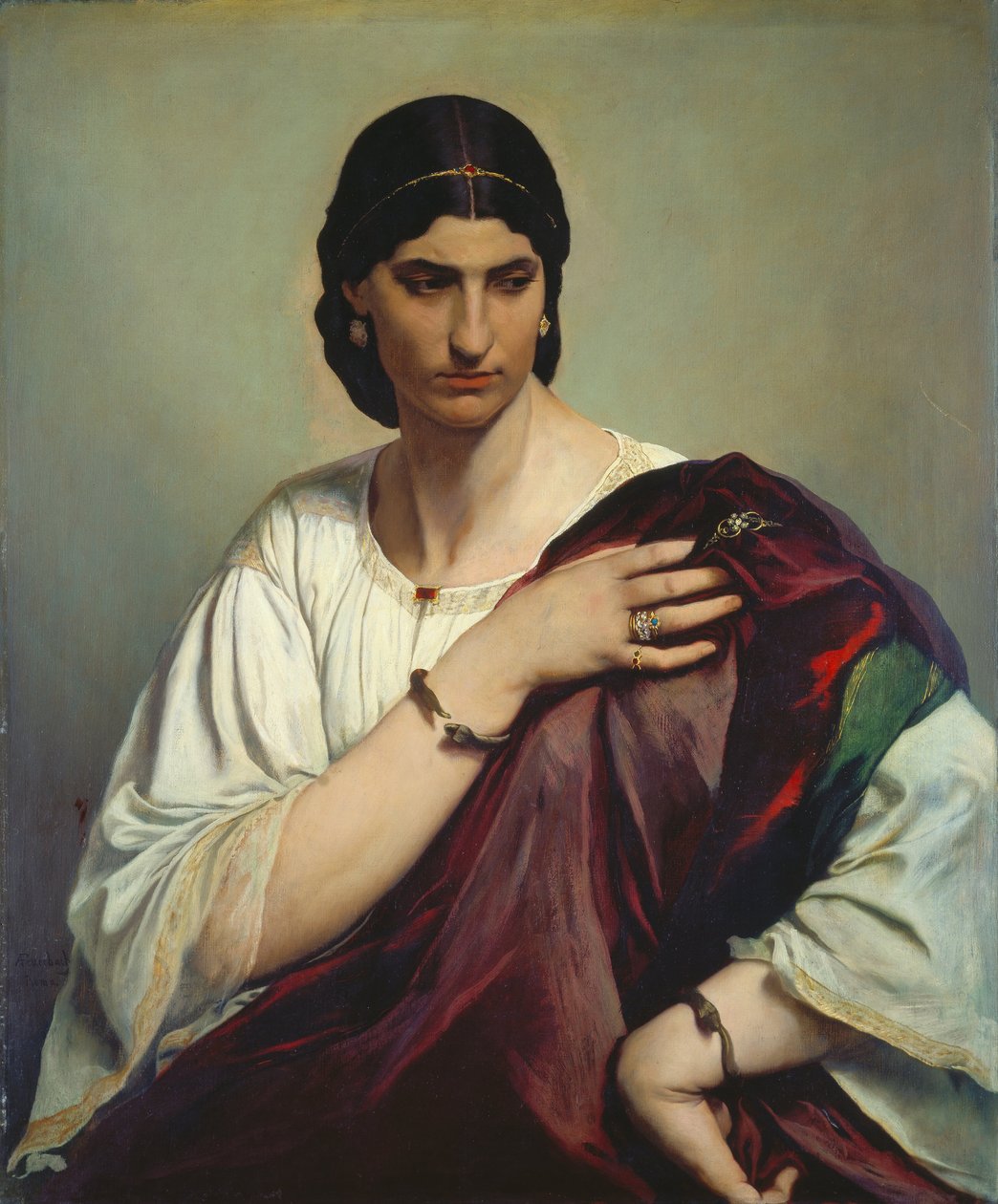Portrét římské ženy od Anselm Feuerbach