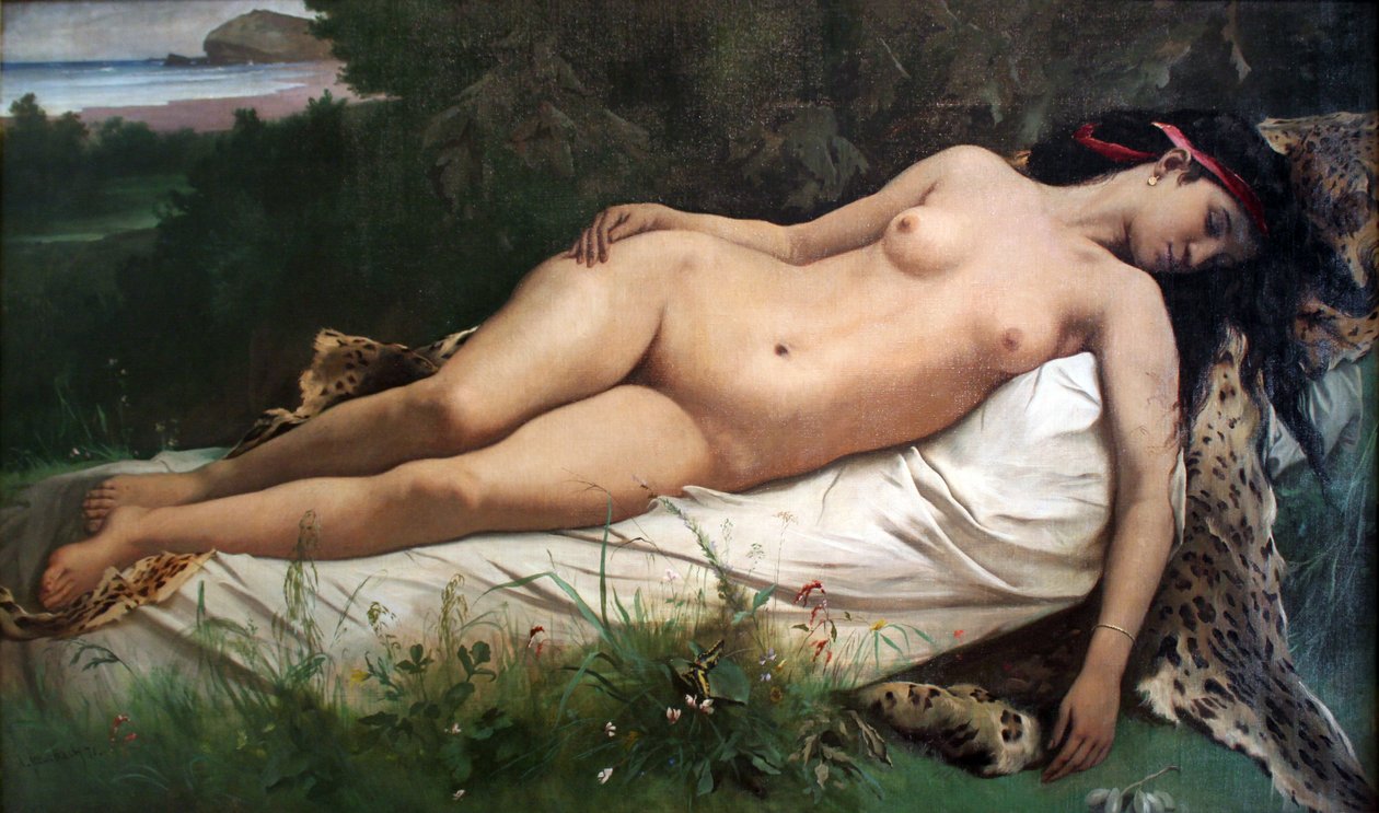 Odpočívající nymfa od Anselm Feuerbach
