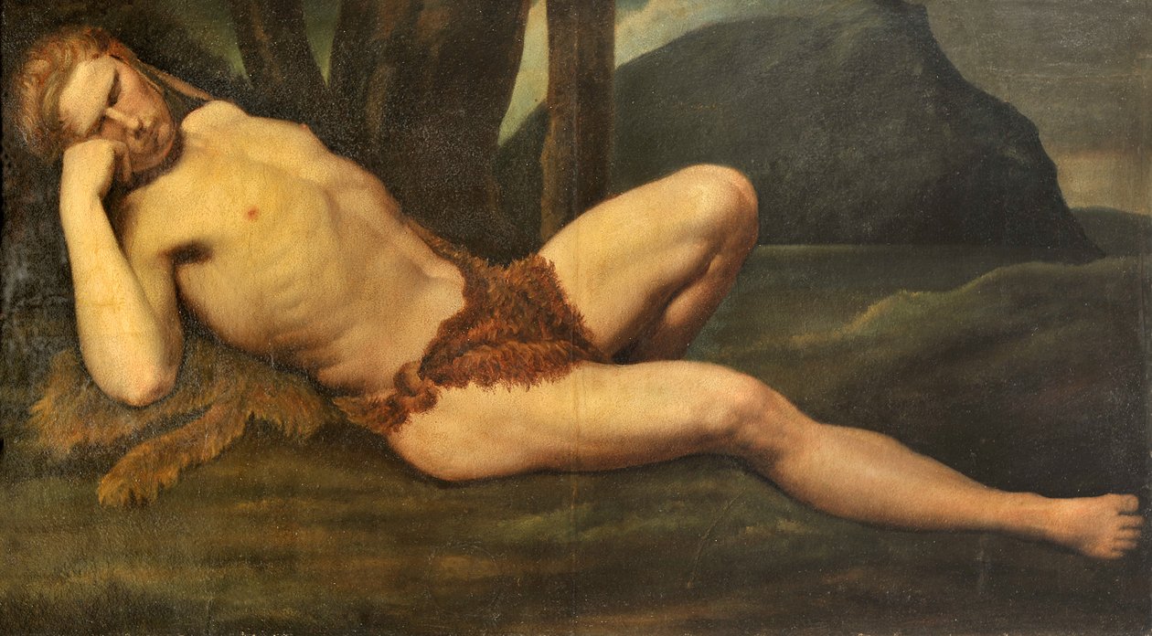Muž v klidu od Anselm Feuerbach