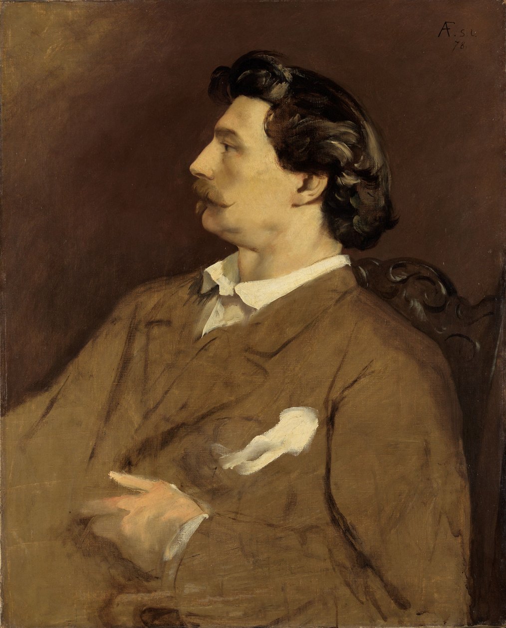 Autoportrét od Anselm Feuerbach