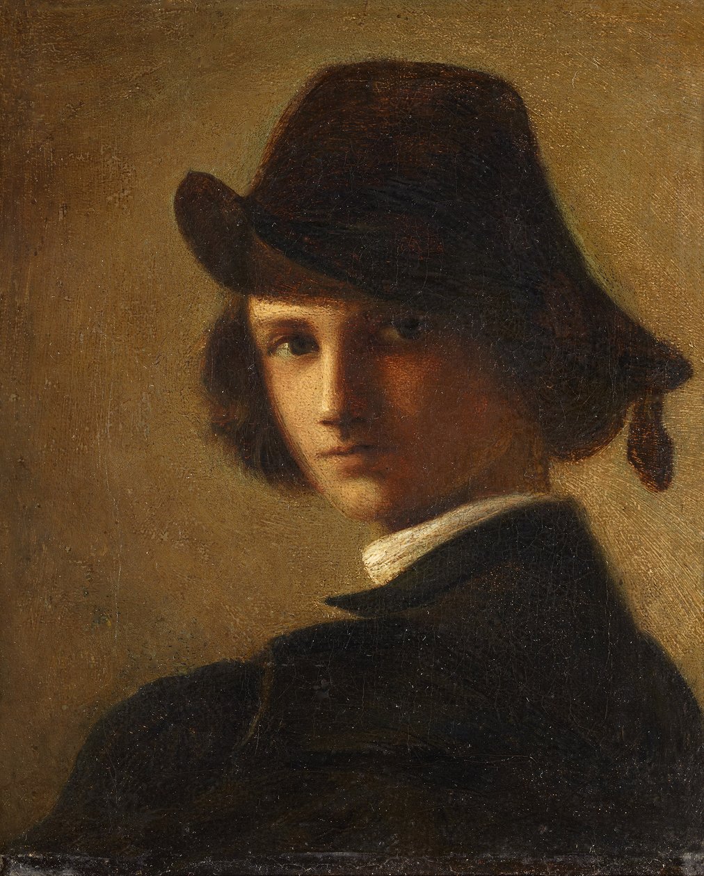 Autoportrét jako chlapec od Anselm Feuerbach