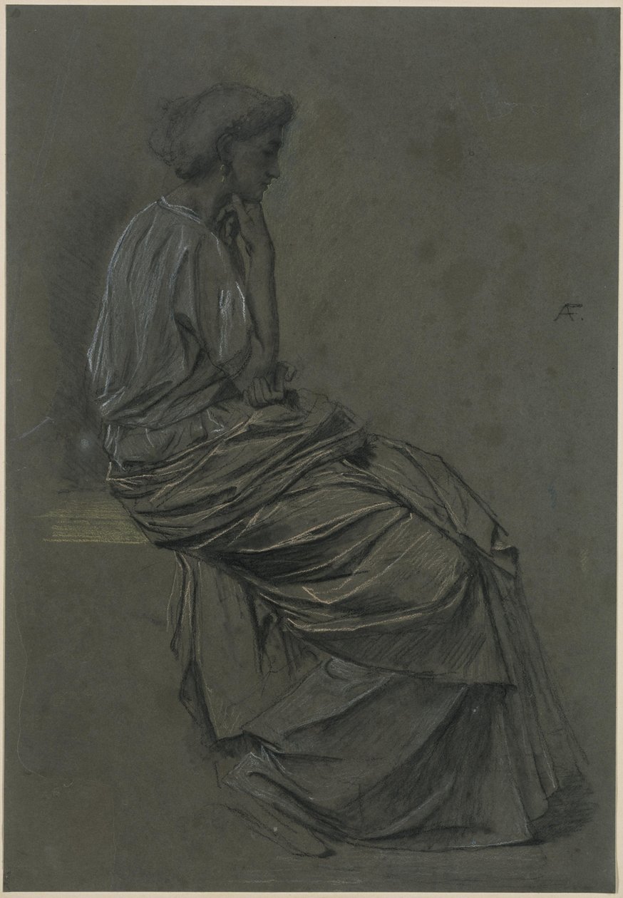 Sedící žena od Anselm Feuerbach