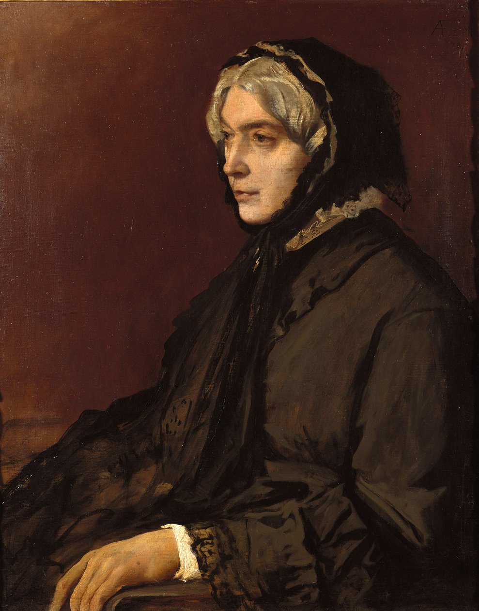 Nevlastní matka Henriette Feuerbach od Anselm Feuerbach