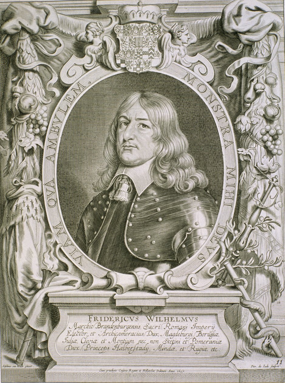 Frederick William (1620-88) Braniborský kurfiřt, z „Portraits des Hommes Illustres“, vyryl Petrus de Iode, publikoval 1706 od Anselmus van Hulle