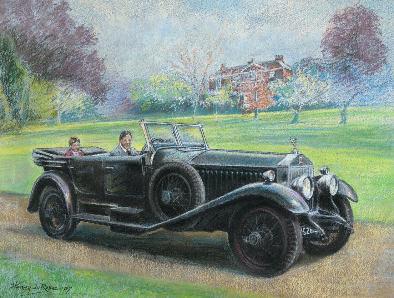 1927 Rolls Royce ve vlastnictví pana H. V. Durose, Warwickshire od Anthea Durose