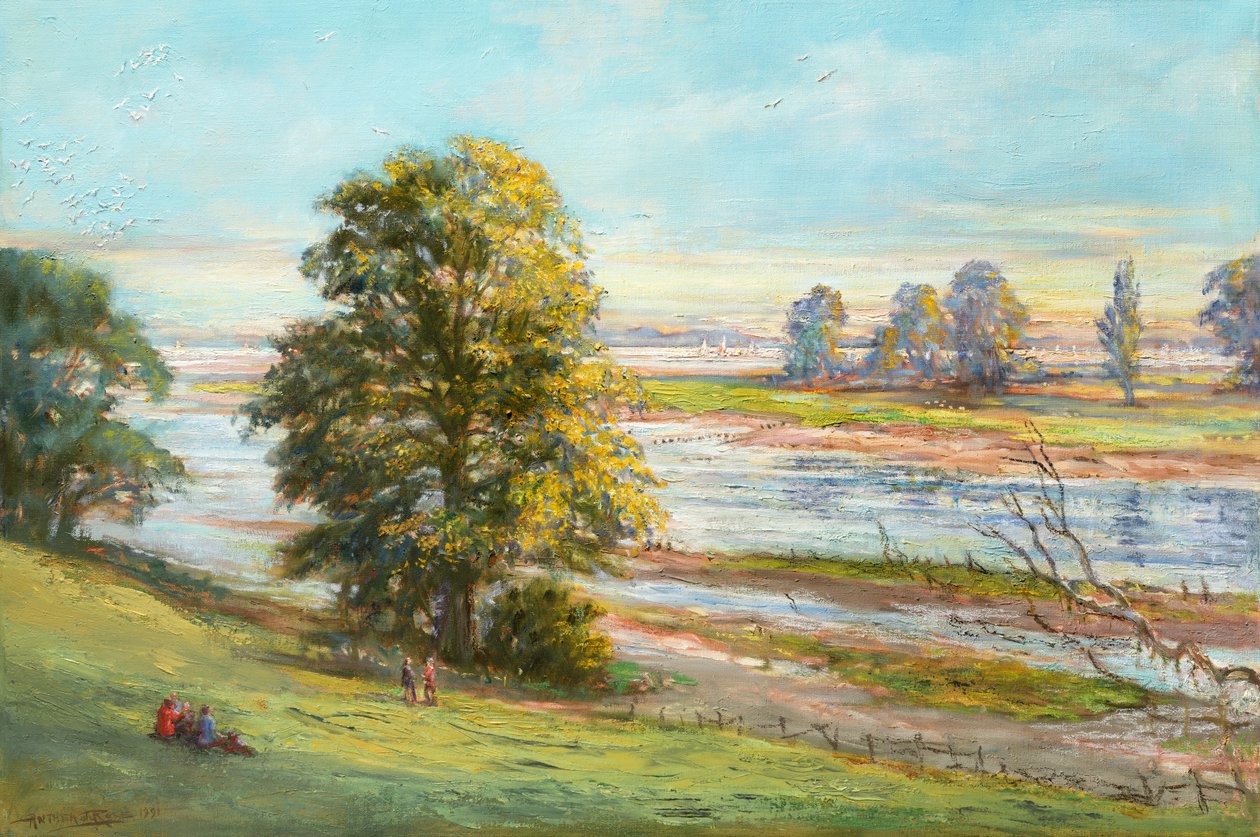 Martlesham Creek poblíž Woodbridge, Suffolk od Anthea Durose