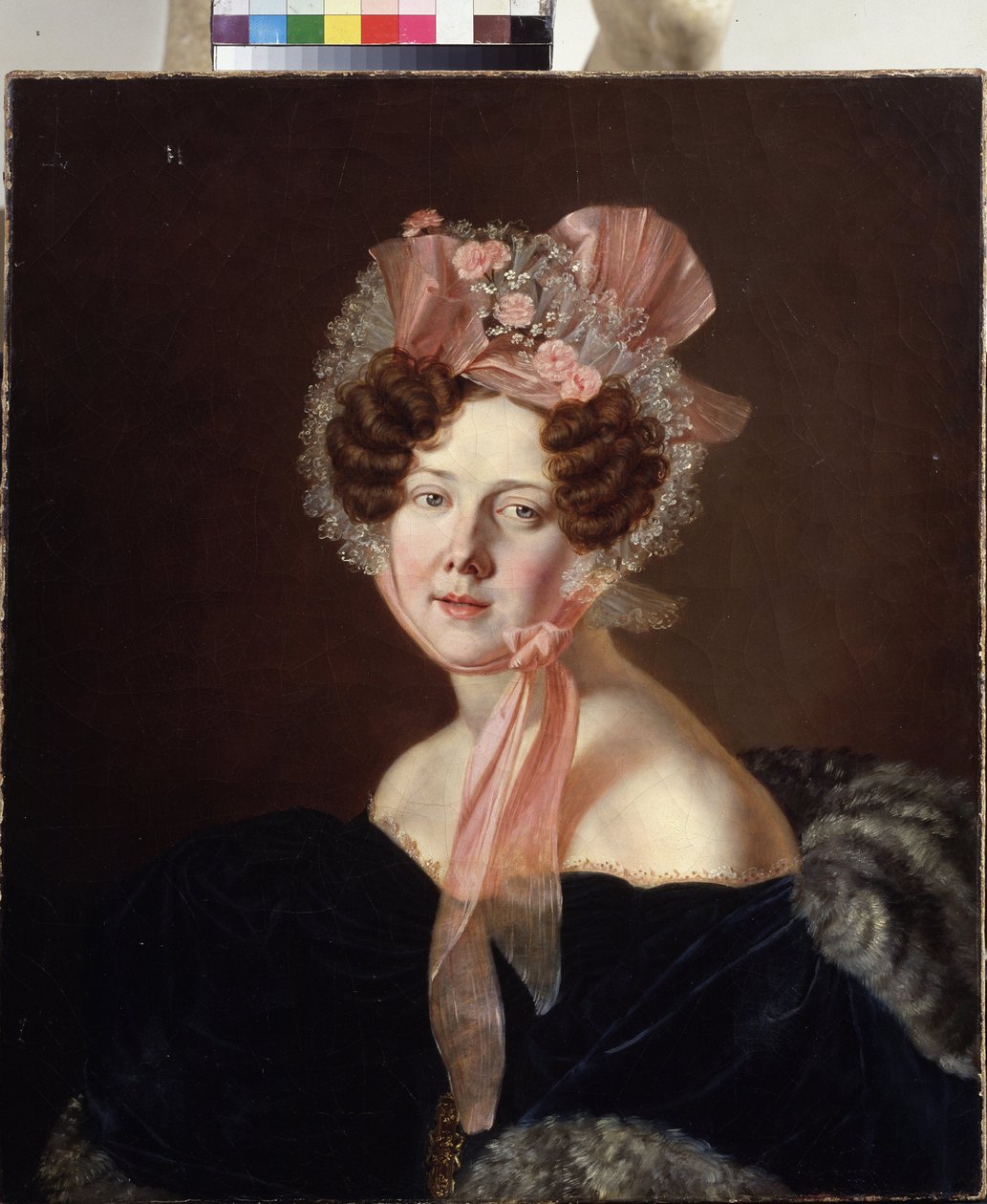 Portrét dámy (Portrait of a Lady). Obraz Anthelme Francois Lagrenee (1774-1832), olej na plátně od Anthelme Francois Lagrenee
