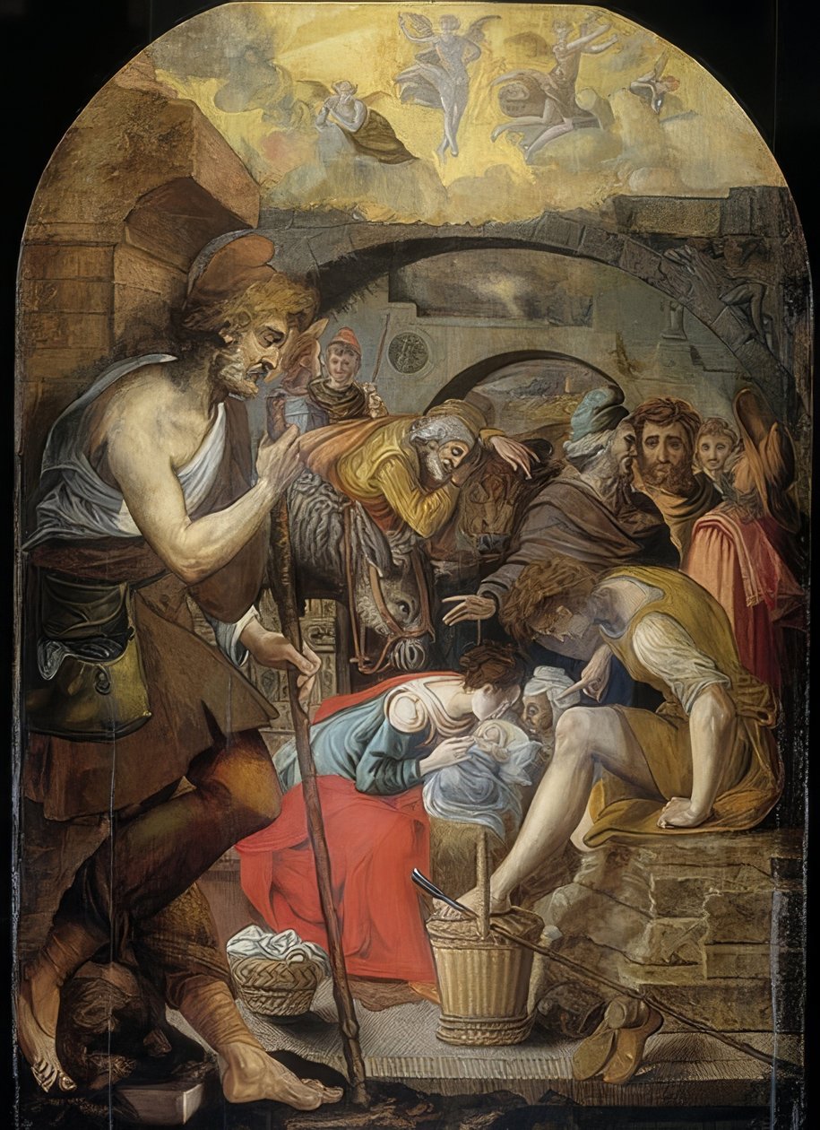 Klanění pastýřů. 1560-72 od Anthonie Blocklandt