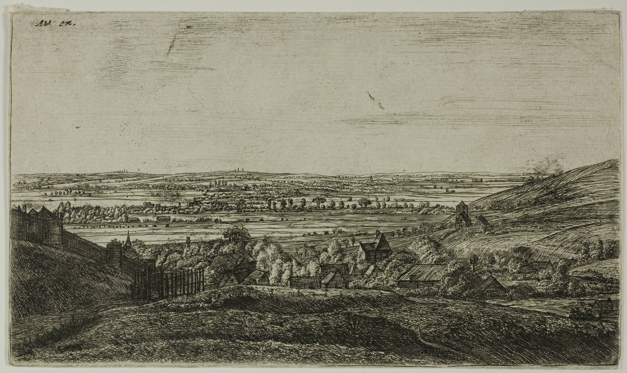 Město v údolí od Anthonie Waterloo
