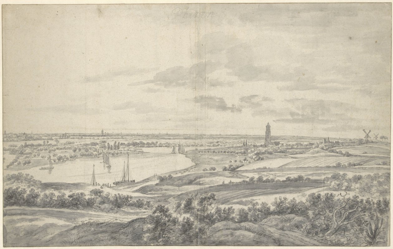 Pohled na Rhenen od Anthonie Waterloo