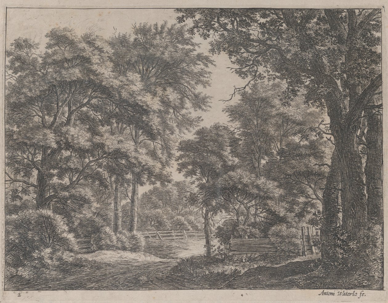 The Trimmed Groves, 17. století. od Anthonie Waterloo