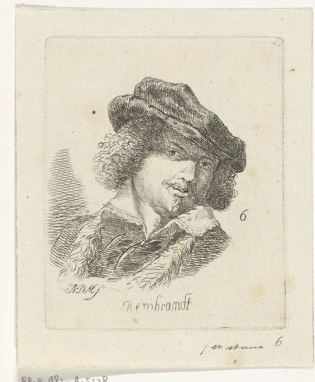 Portrét Rembrandta od Anthonie Willem Hendrik Nolthenius de Man