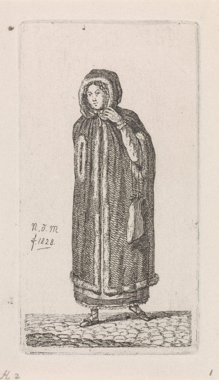 Žena s pláštěm 12 studijních figurek (název série) od Anthonie Willem Hendrik Nolthenius de Man