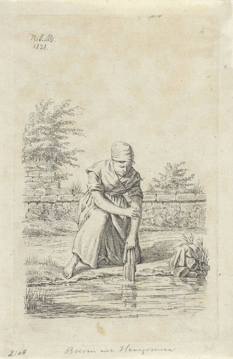 Vosková žena z Hainaut Farmář z Hainaut (název na objektu) Farmáři a farmářky ze Spojeného království Nizozemska (název série) od Anthonie Willem Hendrik Nolthenius de Man