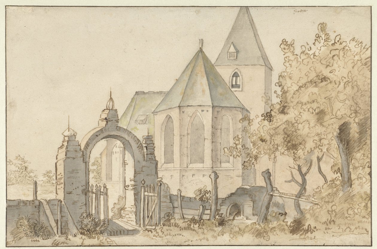 Kostel v Soest od Anthonie van Borssom