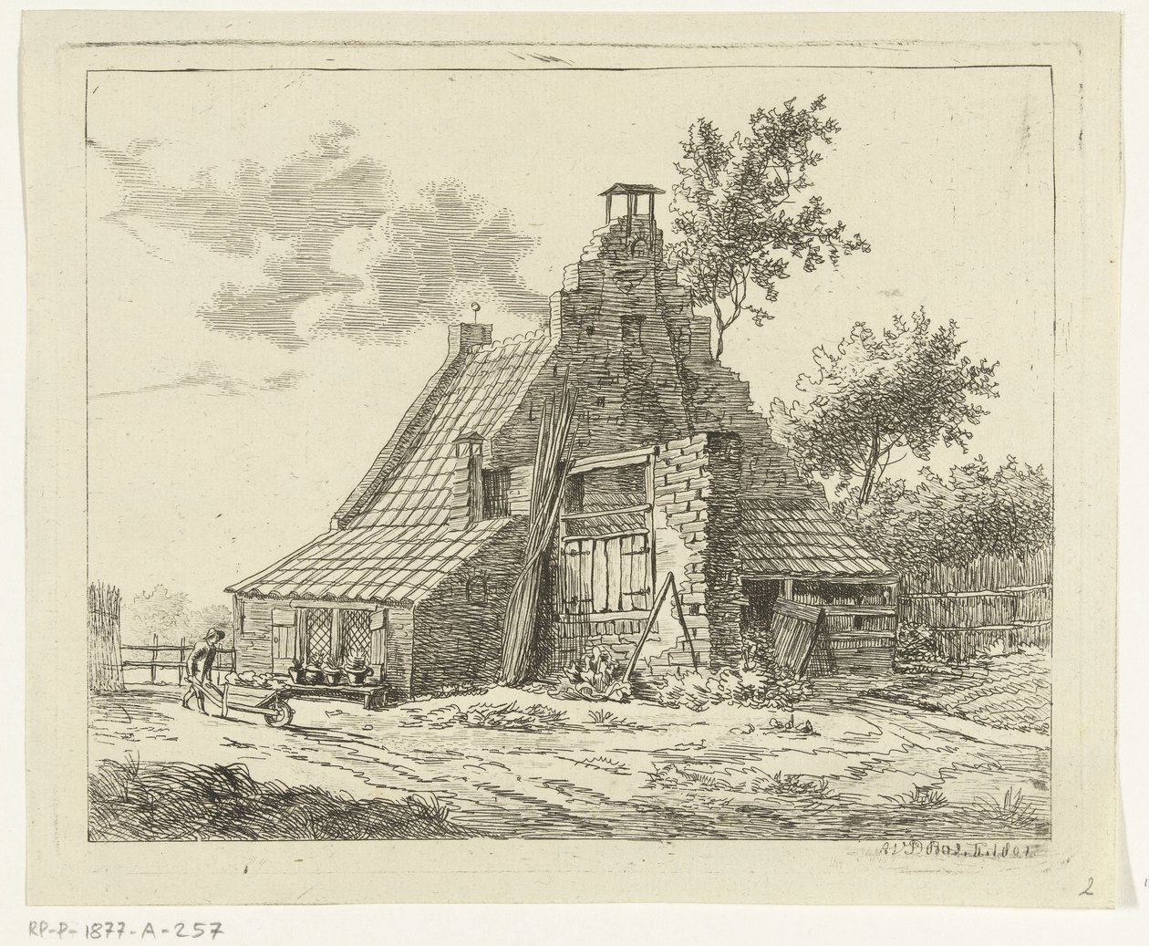 Zřícenina domu Snaatburg v Maarssenu od Anthonie van den Bos